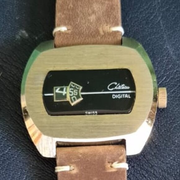 Chateau Watch jumping hours watch, new leather strap - Picture 1 of 5